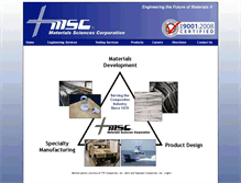 Tablet Screenshot of materials-sciences.com